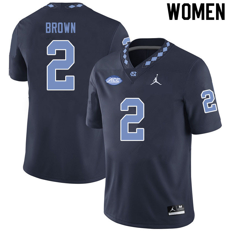 Jordan Brand Women #2 Dyami Brown North Carolina Tar Heels College Football Jerseys Sale-Black